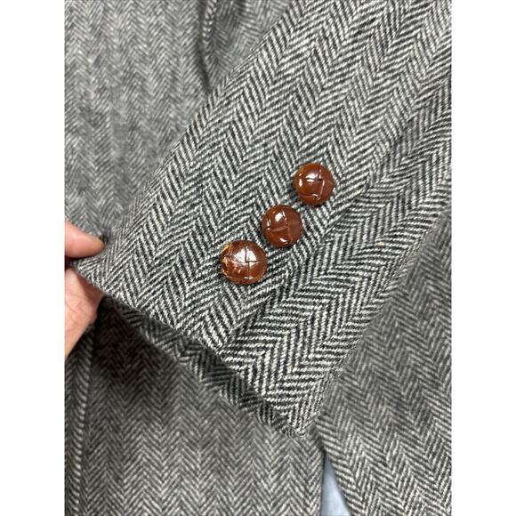 Bullock & Jones Vintage Men's Sport Coat Blue Plaid Wool - Picture 11 of 12